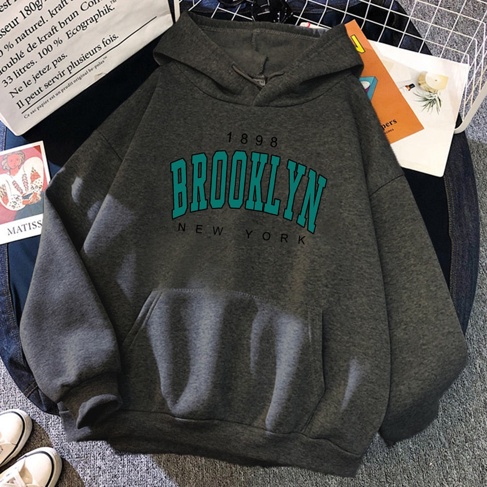 New York Printed Women Hoodies