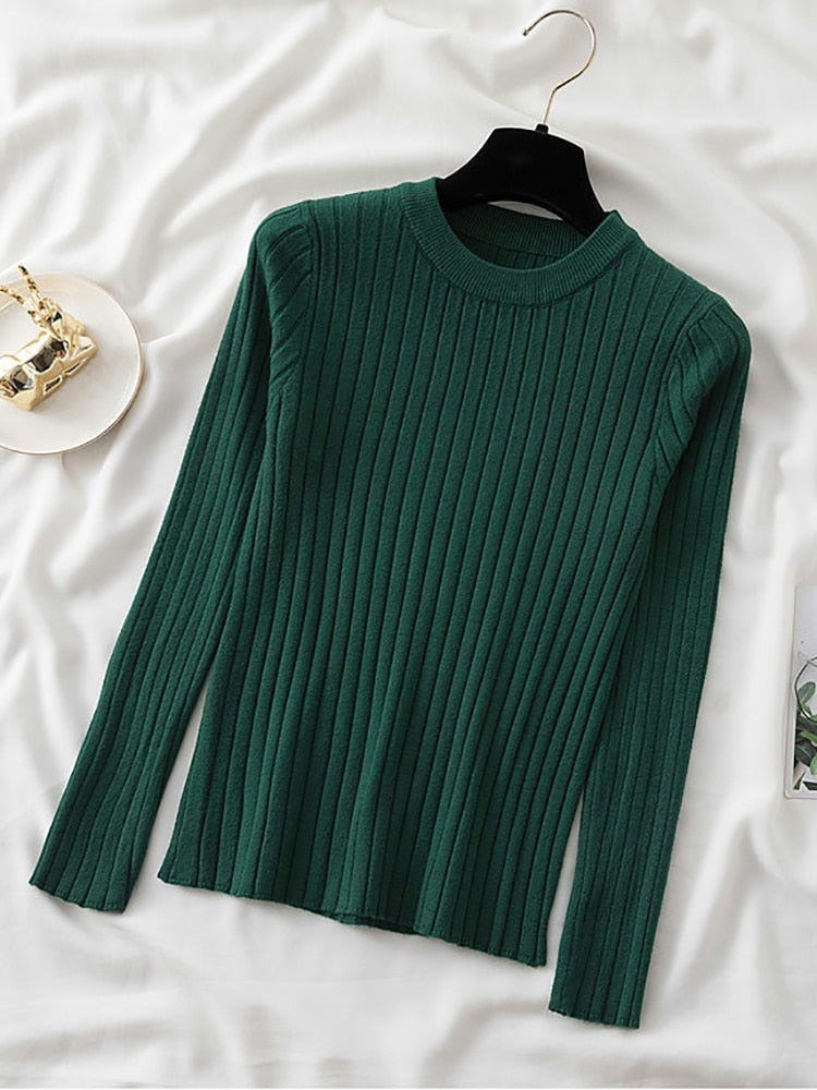 Round O-Neck Pullover Sweater Top