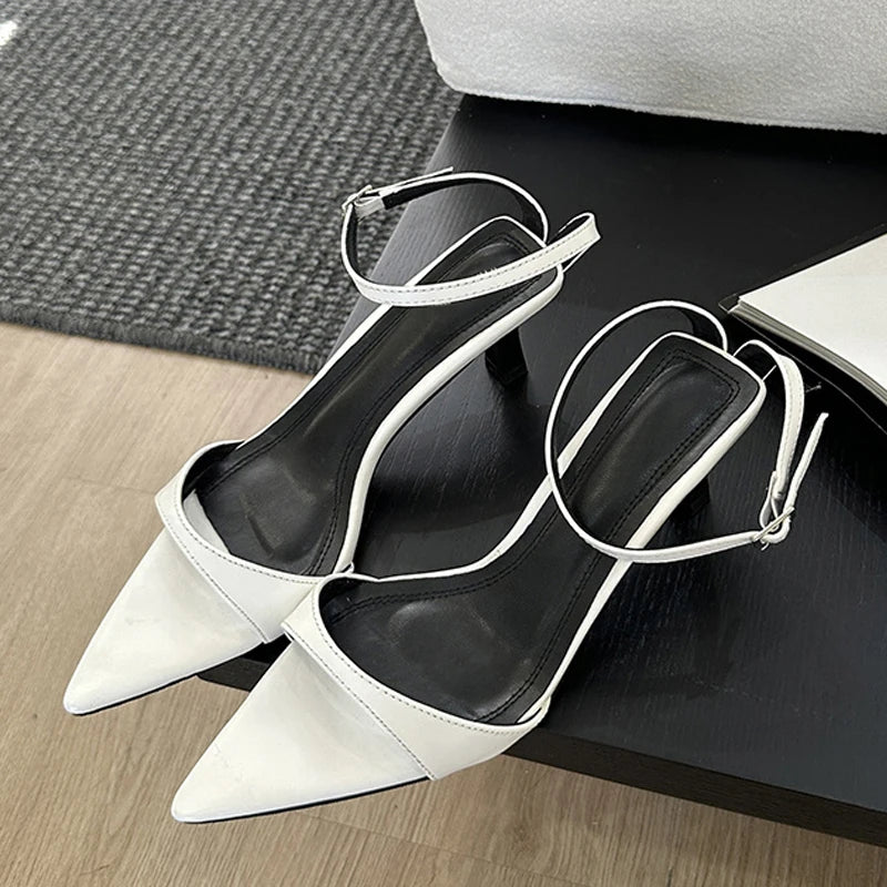 New Fashion Black White Sandals