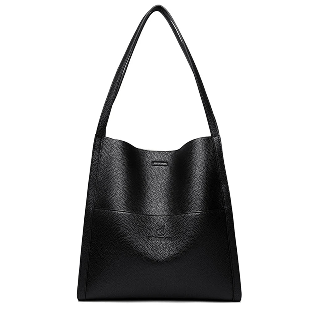 Soft PU Leather Tote Handbag