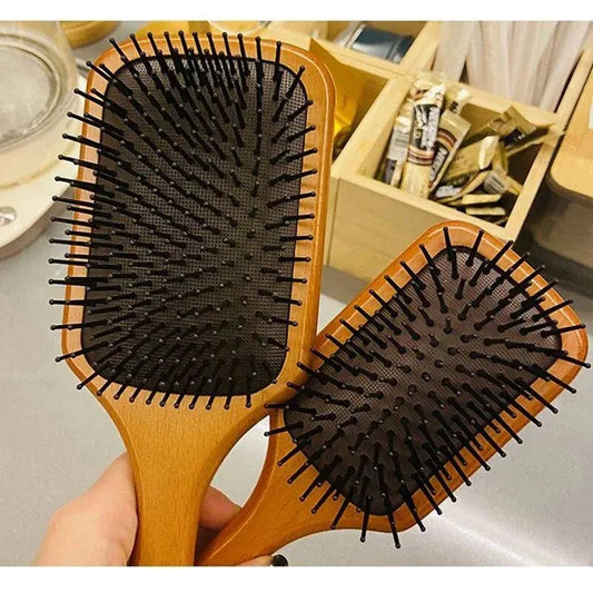 Wooden square Hair brush