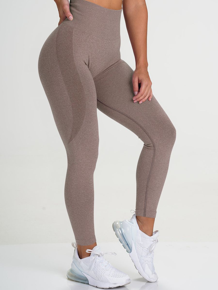 Women Gym Workout Pants coffee