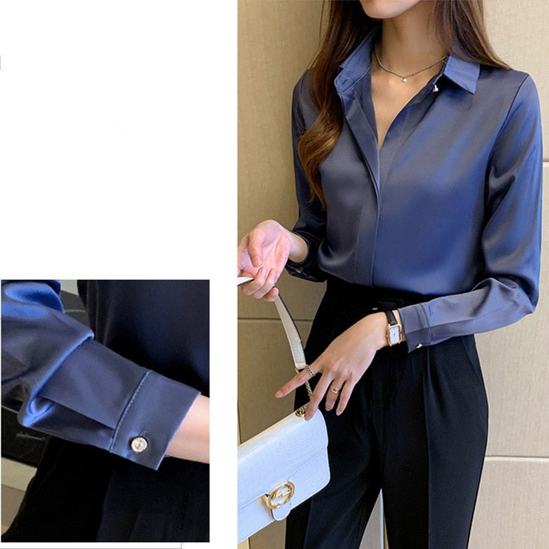 Woman Blouse Solid Shirts