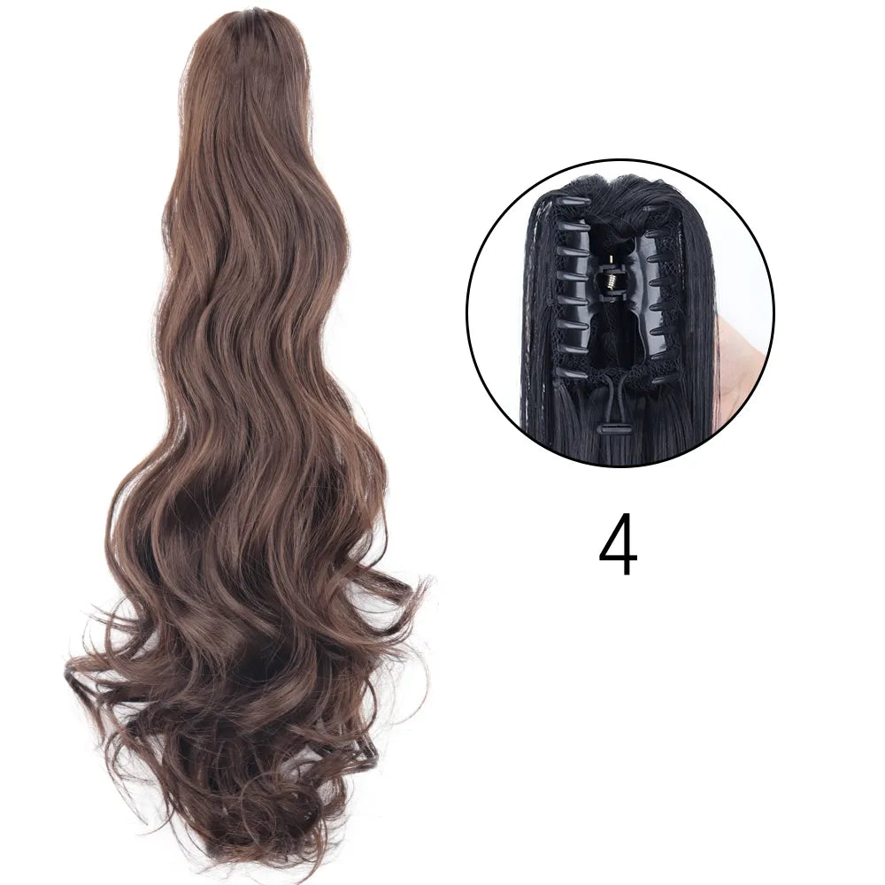 24Inch Heat Resistant Pony Tail Hair 4 1 24inches-60cm