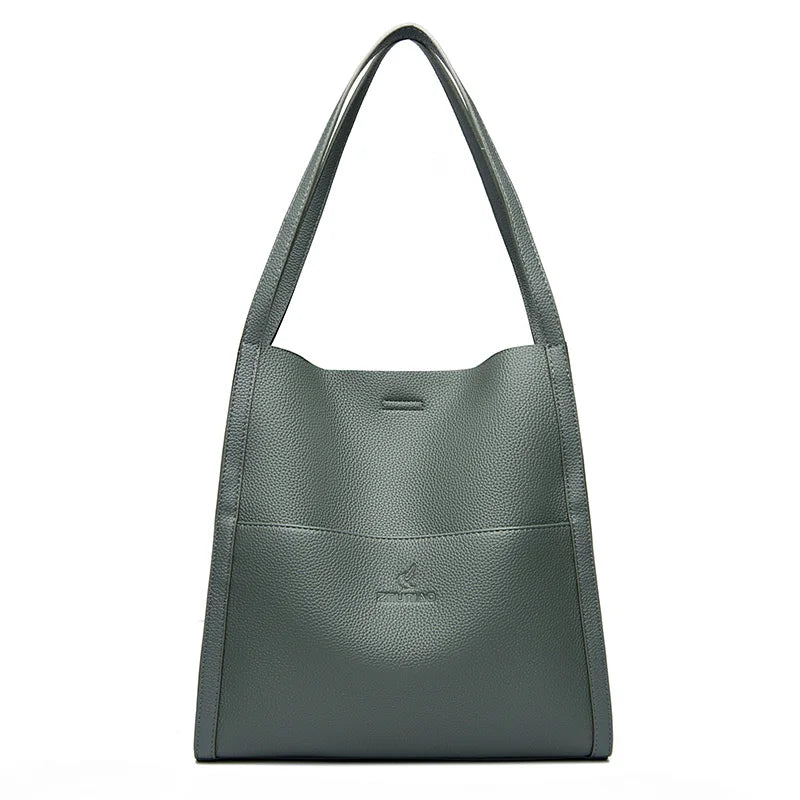 Soft PU Leather Tote Handbag Green