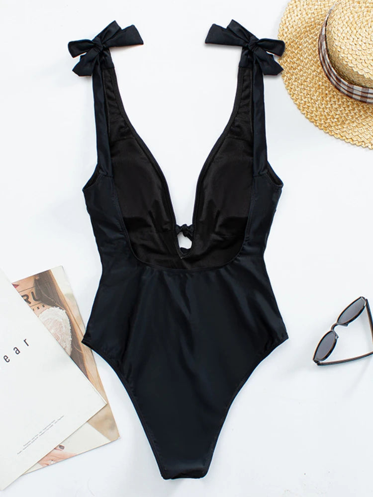 Women Vintage One-piece Halter Bathing Suits