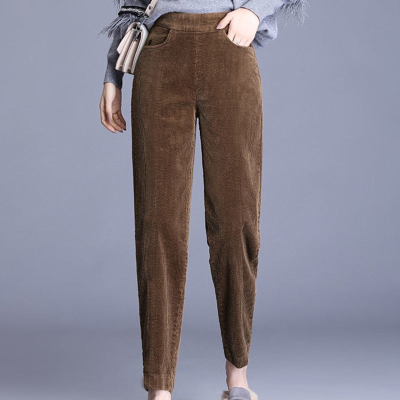 New Plush Thick Casual Elegant Pants