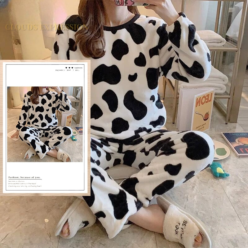 Winter Flannel Women's Pyjama Set