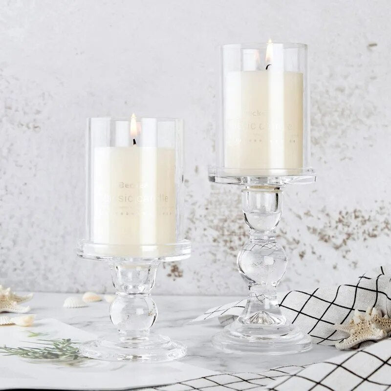 1pc 3.46 / 4.52 / 5.51 in Glass Candle Holders