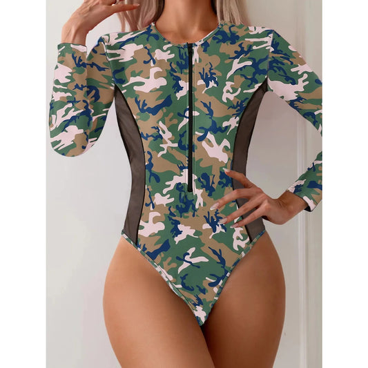 Women Surf Long Sleeve elegant Swimsuit