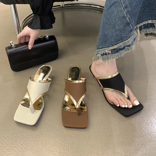 New Women Luxury Thong Elegant sandals
