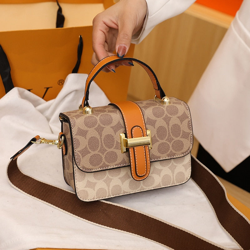 Fashion Print PU Small Handbag