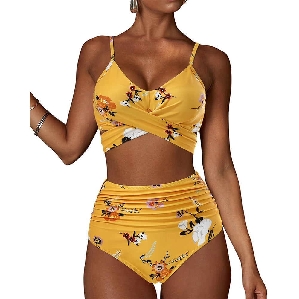 New High Waist Push Up Brazilian Bathing Suits