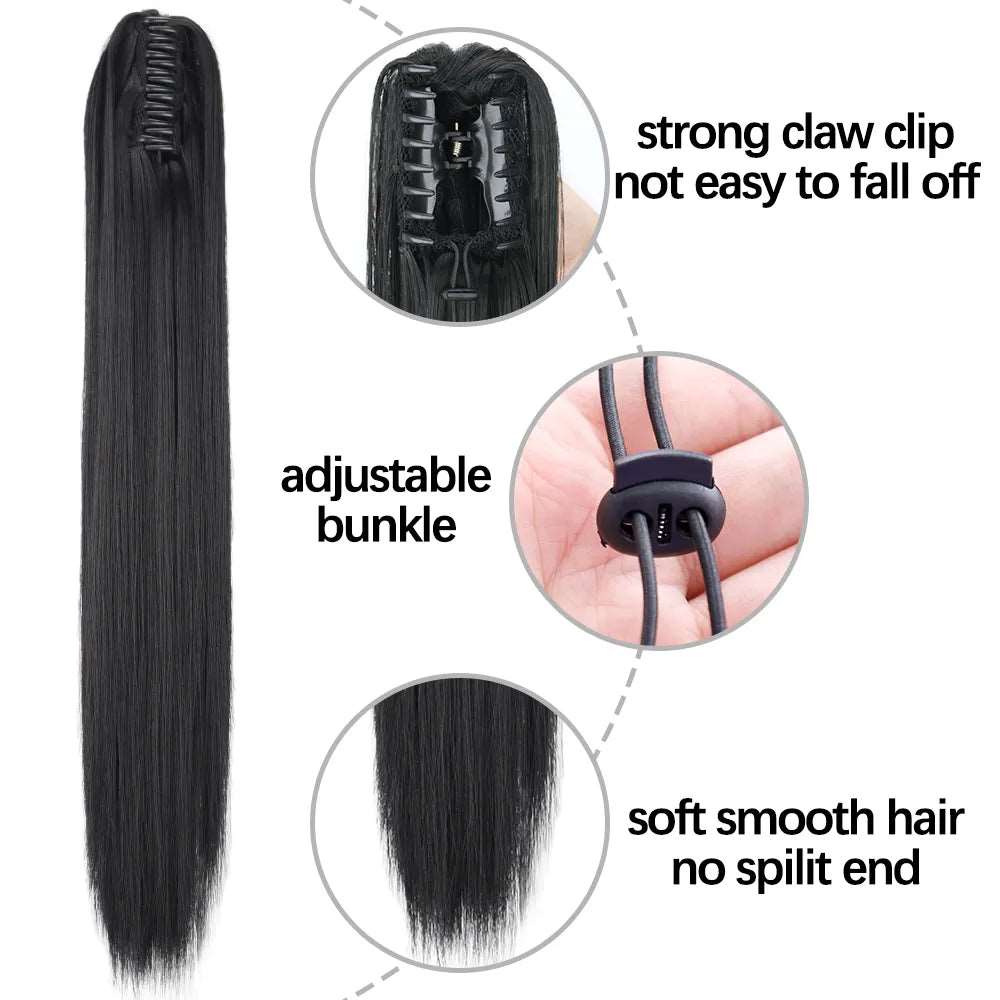 24Inch Heat Resistant Pony Tail Hair