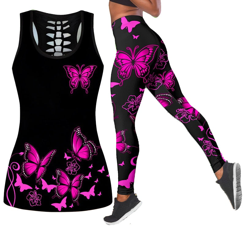 Women Pants Yoga Tank Tops