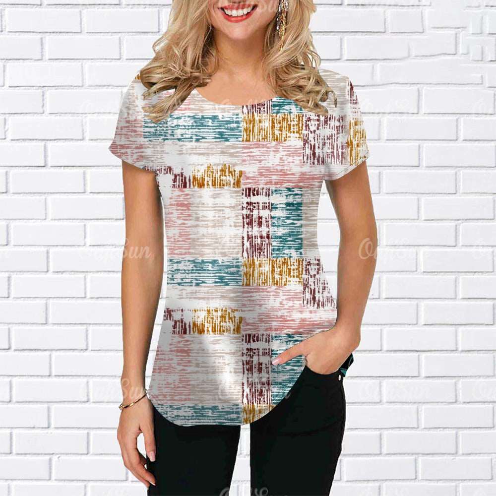 3D Fashion Gradient Streetwear T-Shirt