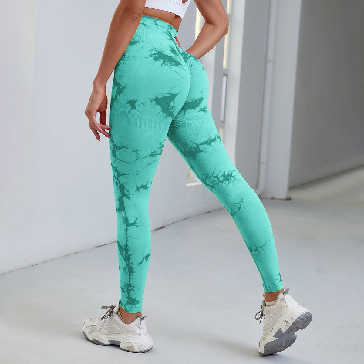 Women Fitness Yoga Pants Green