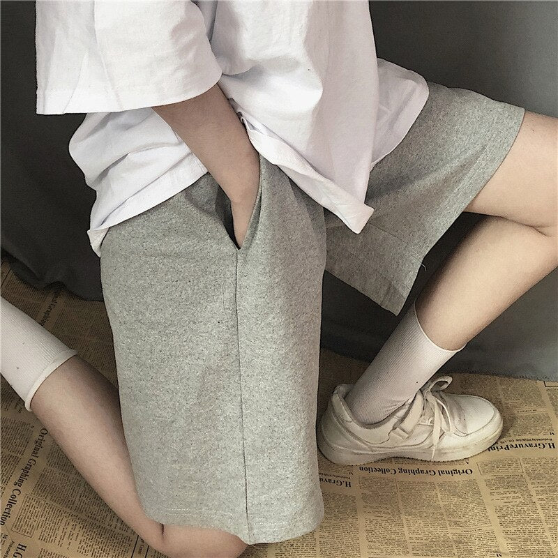 Women Fashion Elastic Waists Short Pants