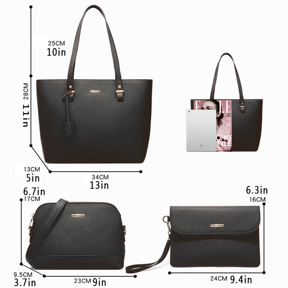 4Psc Set Women Handbags