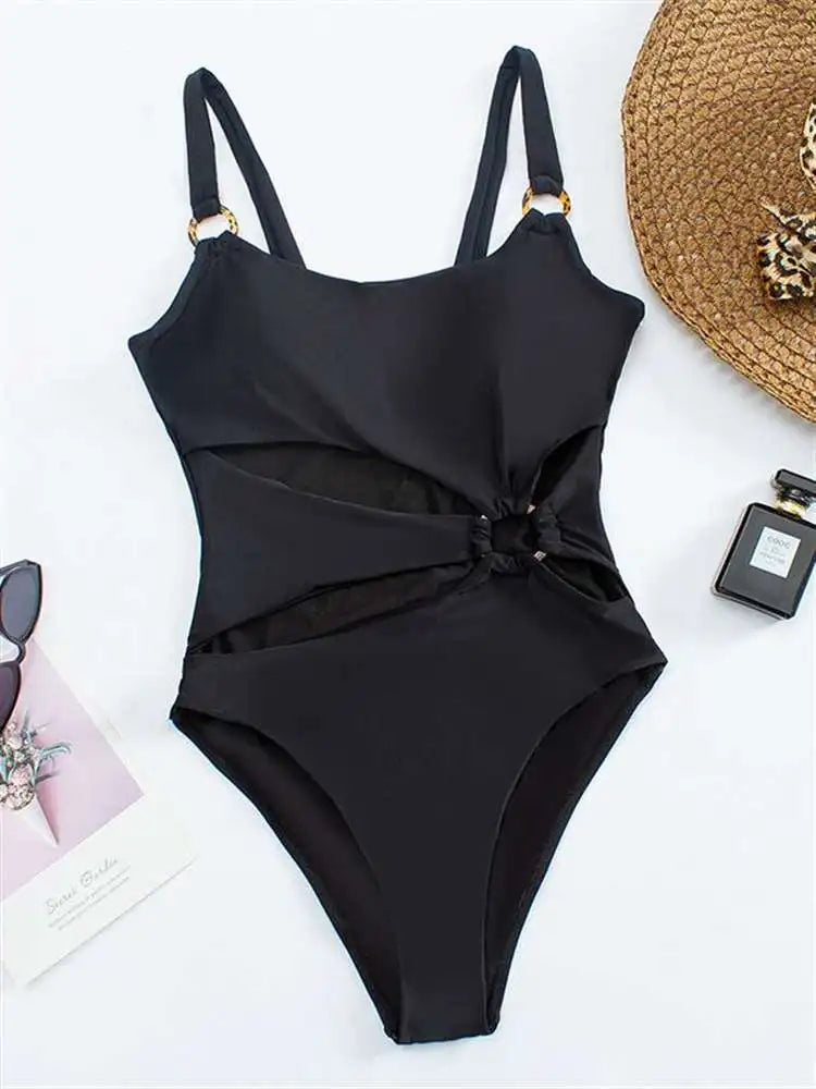 Women Sexy Ring Linked Swimwear