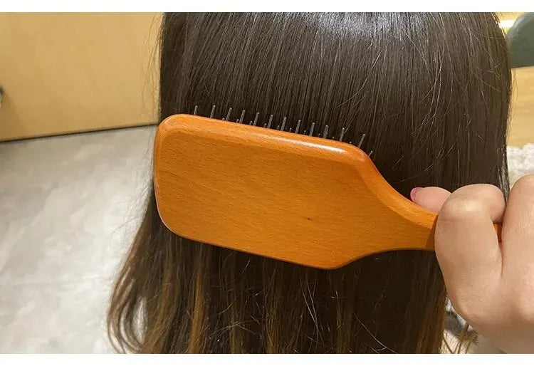 Wooden square Hair brush