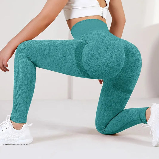 Women High Waist Exercise Sports Trousers