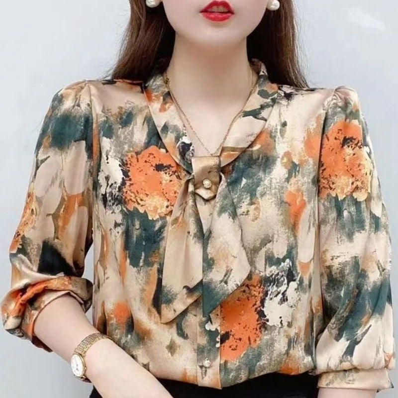 Summer Style Chiffon Blouses Shirt