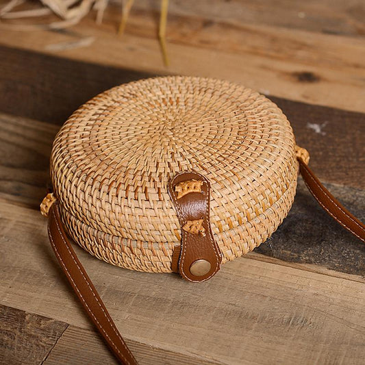 Rattan Straw Cross body Bag