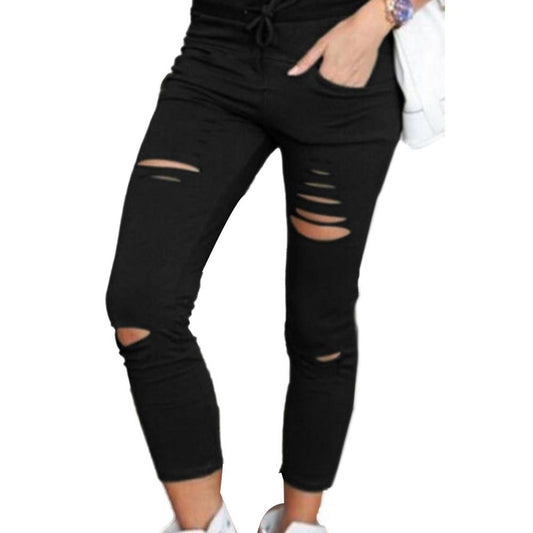 New Style Fashion Women Solid Fitness Leggings Black