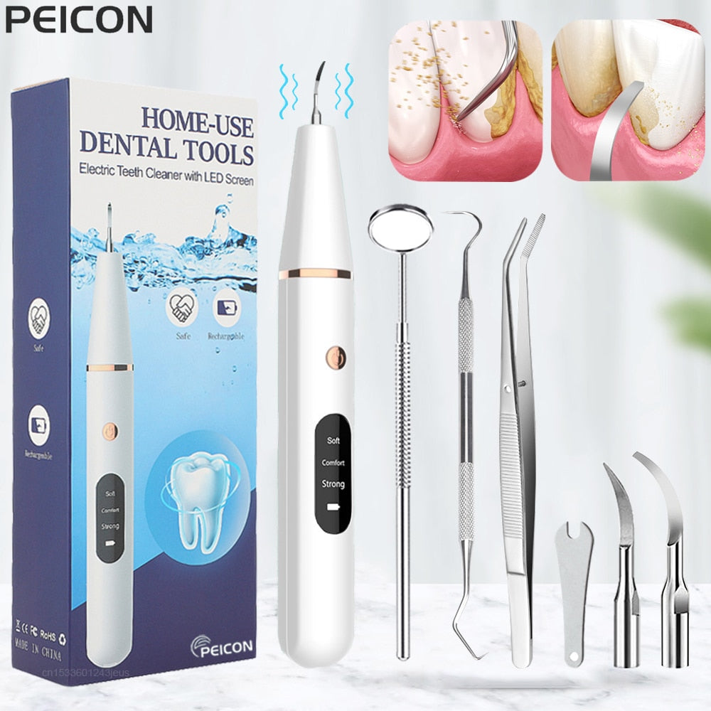 Electric Sonic Teeth Plaque Reliable Cleaner