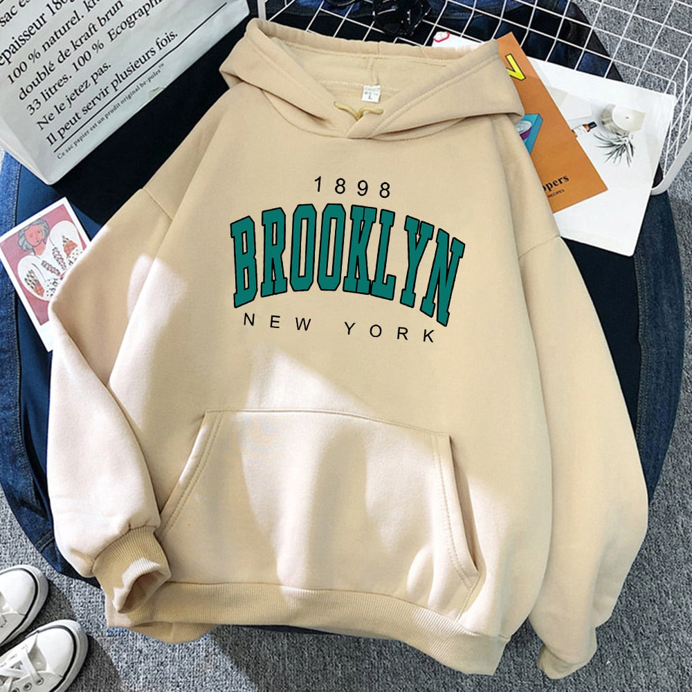 New York Printed Women Hoodies