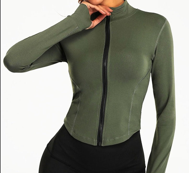 Full Zip-up Yoga Perfect Top