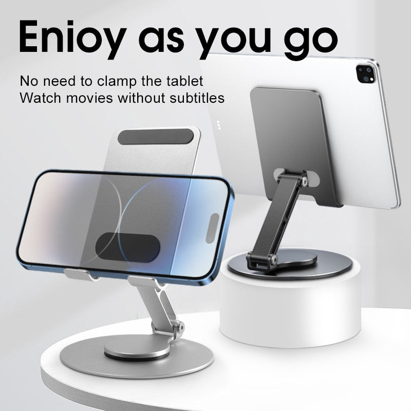 360° Rotate Metal Desk Mobile Phone Holder