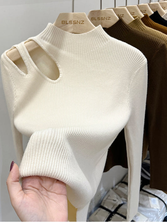 Hollow Out Knitted Jumper Pullover Fashion Sweater