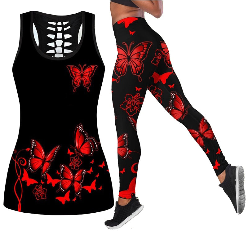 Women Pants Yoga Tank Tops