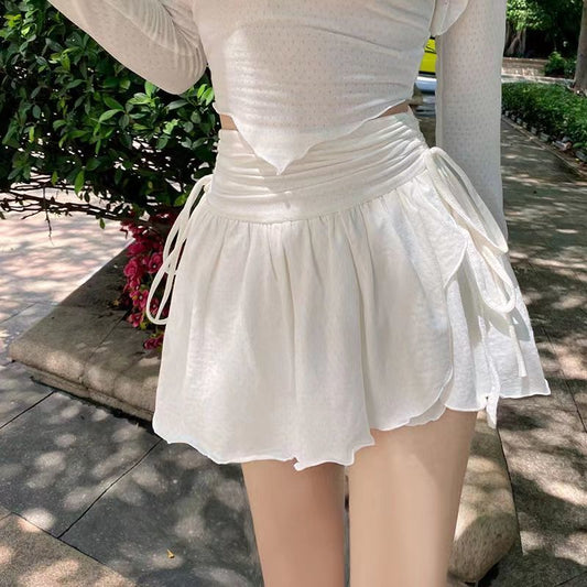 New Sexy Cute White Mini Skirt White