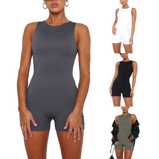 Summer Sexy Women's fitness Jumpsuit