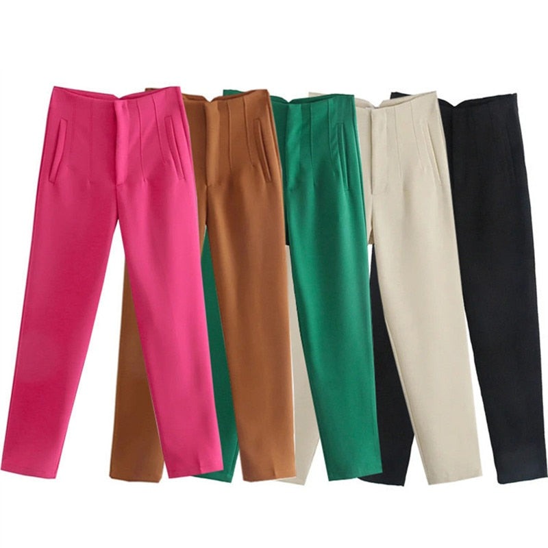 Women Pants 28 Color High Waist Pants