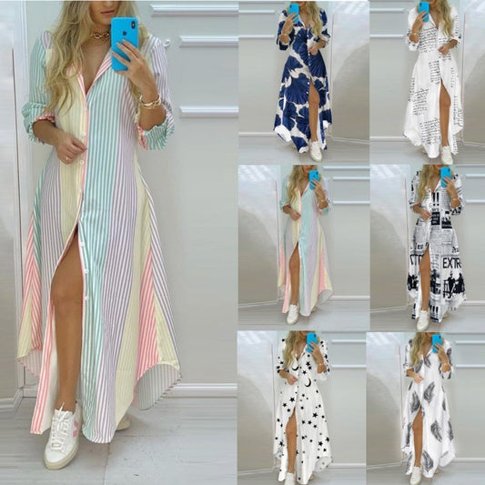 Women Boho Printed Long Dress