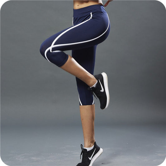 Capri Sports Blue Leggings