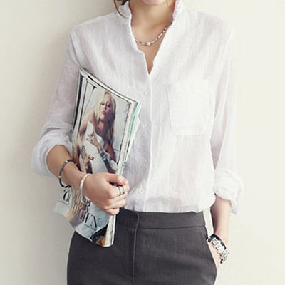 Long Sleeve button up Shirt White shirt