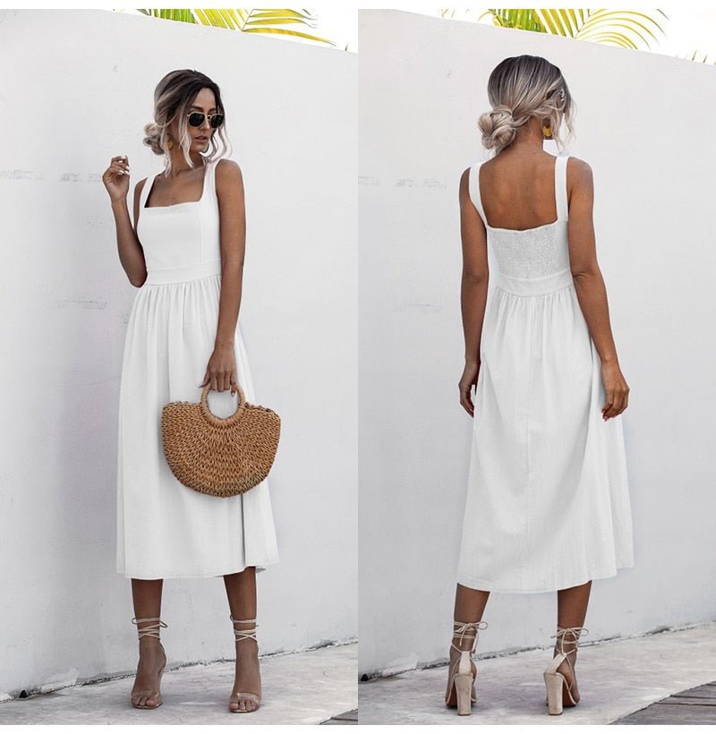 Summer Backless Sun Dress