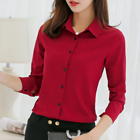 Chiffon Long Sleeve Blouse