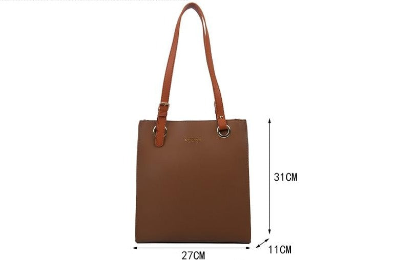 Tote Faux Leather Shoulder Bag