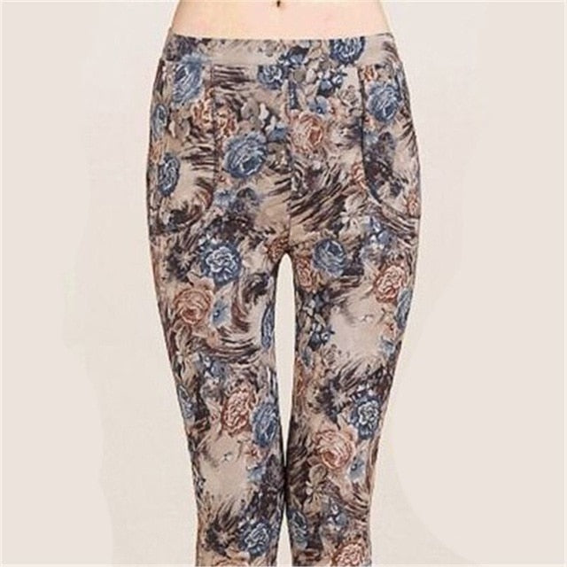 Thick Winter Leggings fu gui mu dan 3XL 75-90kg wear