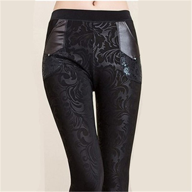 Thick Winter Leggings jiao ye 3XL 75-90kg wear