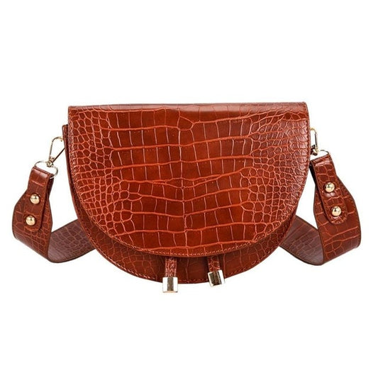 Crocodile Pattern Crossbody PU leather Bag