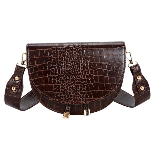 Crocodile Pattern Crossbody PU leather Bag