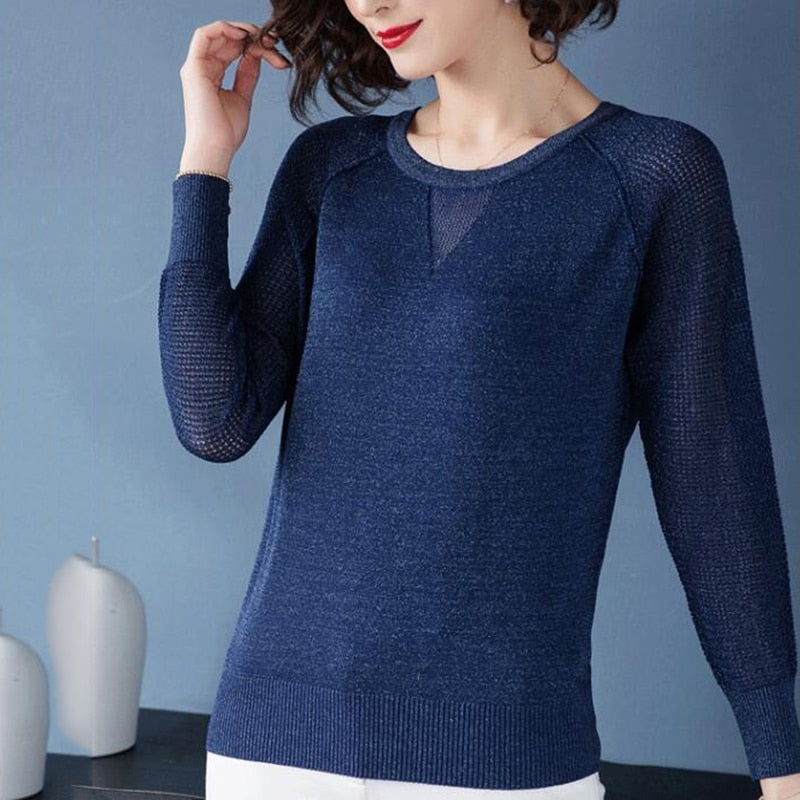 Round neck Long Sleeve Casual Jumper sweatshirt