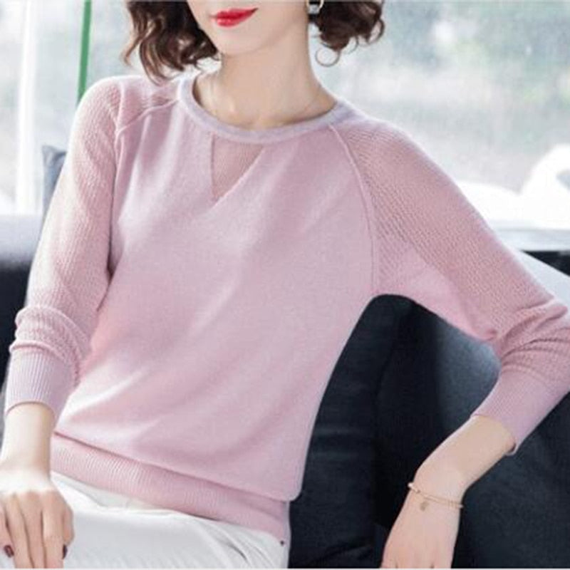 Round neck Long Sleeve Casual Jumper sweatshirt